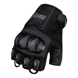 Luva X11 Blackout 2 masculina Cano Curto Meio Dedo Moto Bike